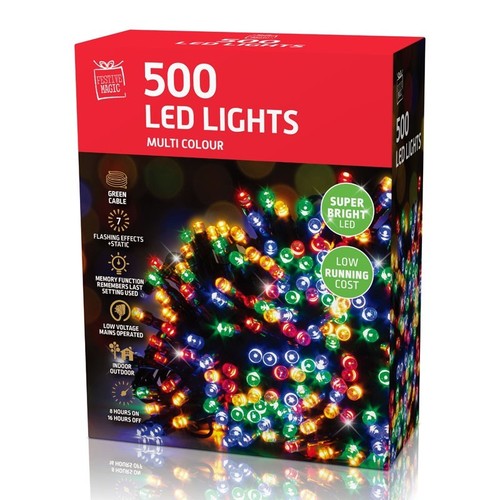Fata led natale - natale, multicolore