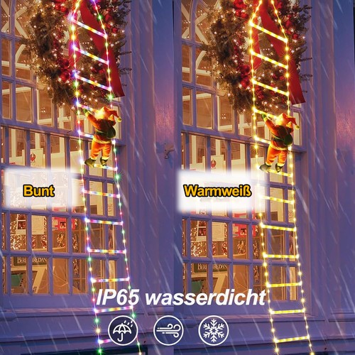 Scala led babbo natale - babbo, catena