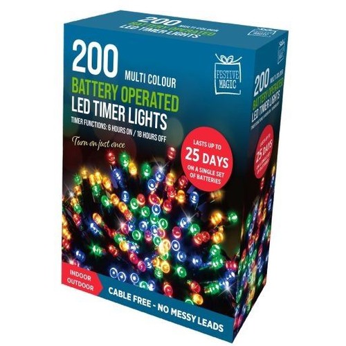 Luci timer led magiche festive - timer,