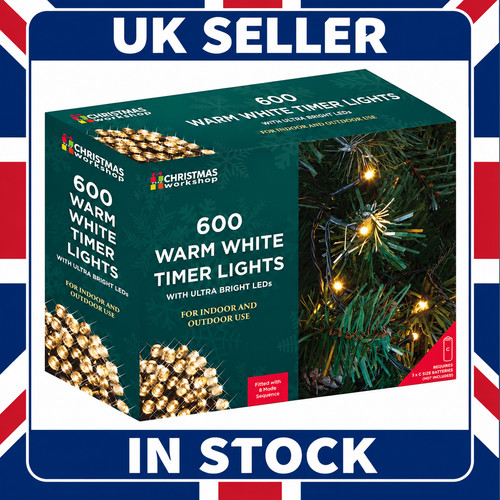 600 luci natale - 600, bianco